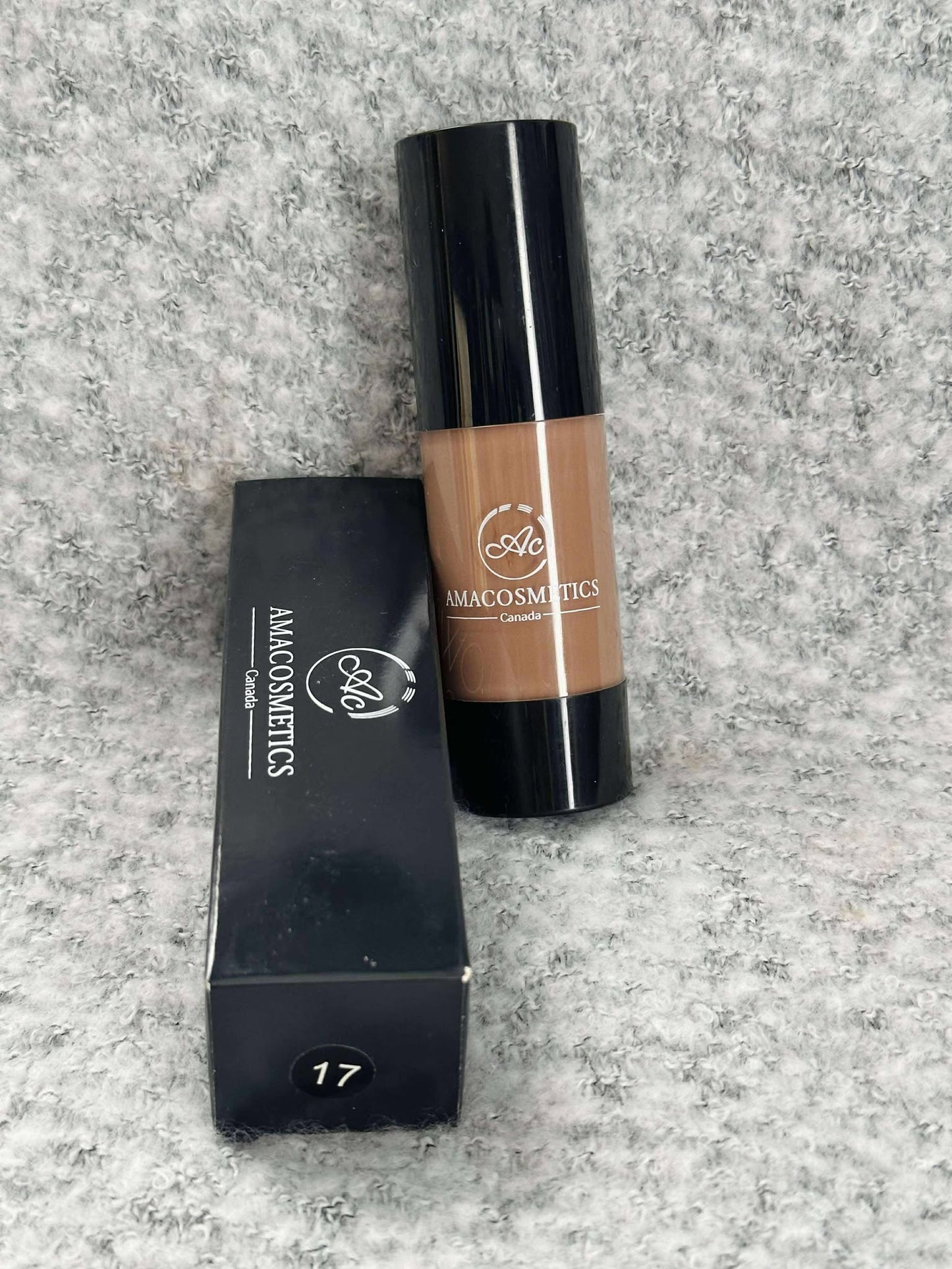 FOND DE TEINT FLUIDE AMACOSMETICS – Teint lumineux & couvrance parfaite | Glow Foundation – Full Coverage & Long Wear