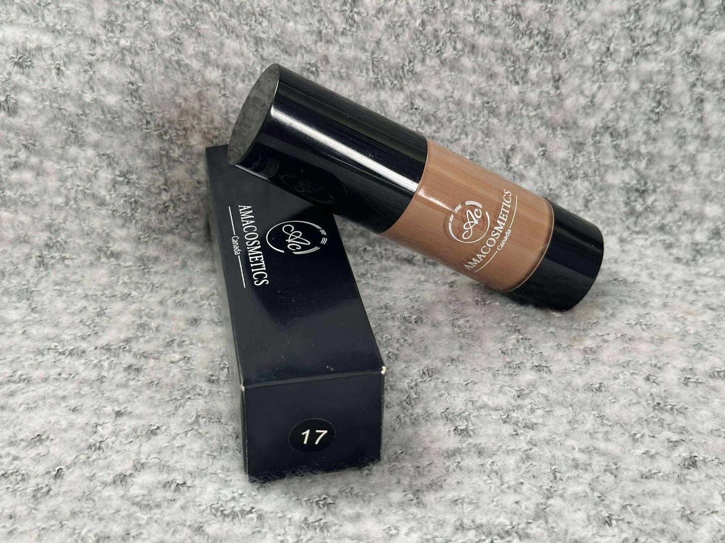 FOND DE TEINT FLUIDE AMACOSMETICS – Teint lumineux & couvrance parfaite | Glow Foundation – Full Coverage & Long Wear