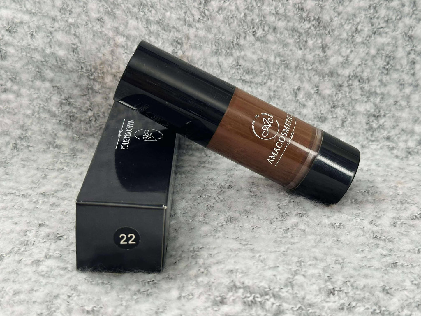 FOND DE TEINT FLUIDE AMACOSMETICS – Teint lumineux & couvrance parfaite | Glow Foundation – Full Coverage & Long Wear